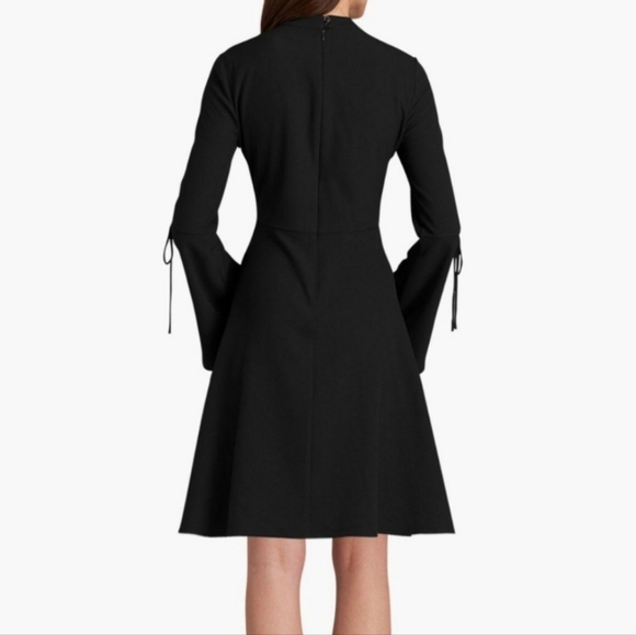 ECI New York Bell Sleeve Fit & Flare Dress Black 14 - Picture 2 of 13